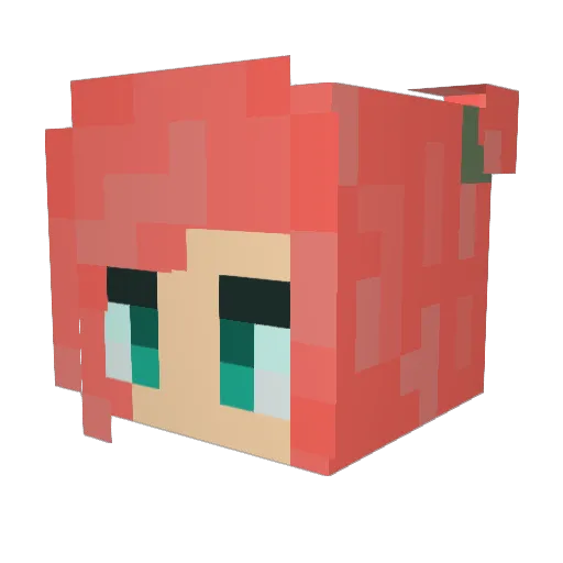 4hbull Minecraft avatar head, 3D render