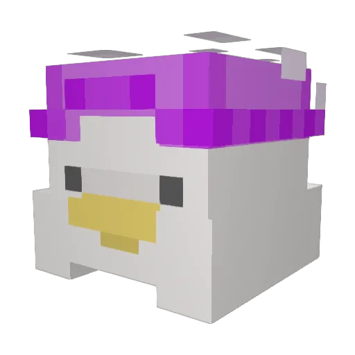 4hda Minecraft avatar head, 3D render