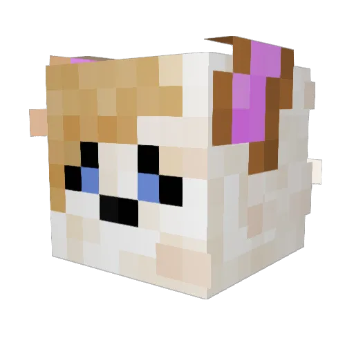 4head68419 Minecraft avatar head, 3D render