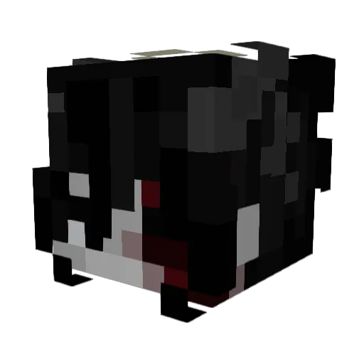 4hell Minecraft avatar head, 3D render