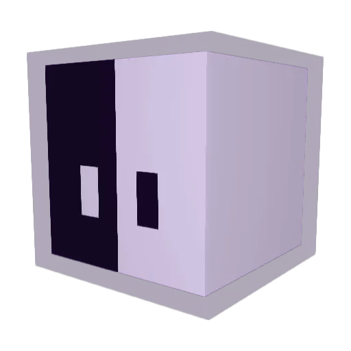 4hen Minecraft avatar head, 3D render