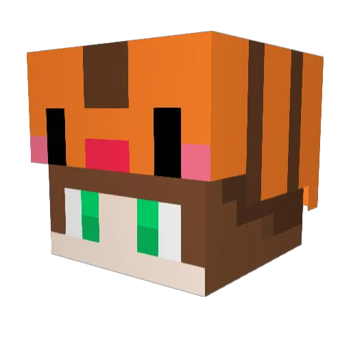 4horang Minecraft avatar head, 3D render