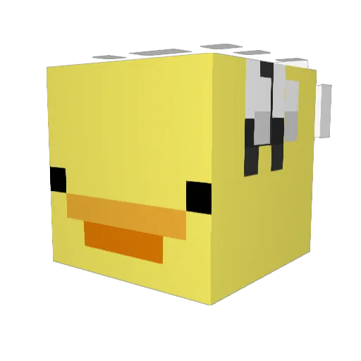 4i_Alice Minecraft avatar head, 3D render