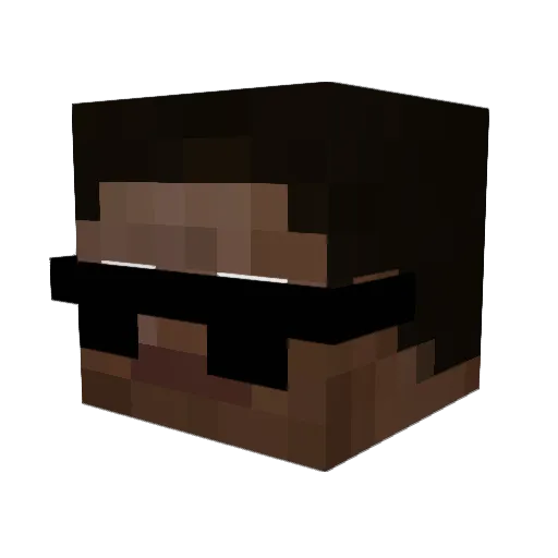 4isuuu Minecraft avatar head, 3D render