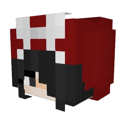 4iyui Minecraft avatar head, 3D render