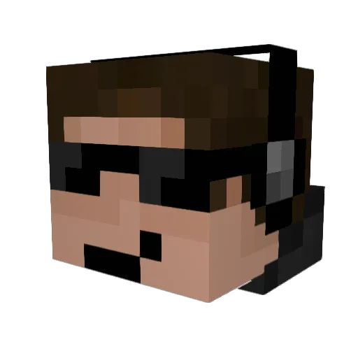 4j25 Minecraft avatar head, 3D render