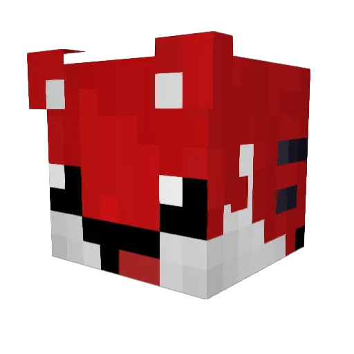 4jh Minecraft avatar head, 3D render