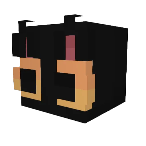 4k00ma Minecraft avatar head, 3D render