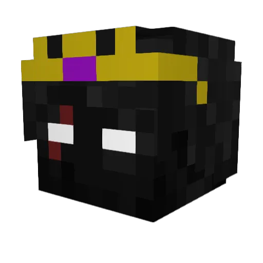4kVengeance Minecraft avatar head, 3D render