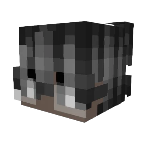 4kazin Minecraft avatar head, 3D render