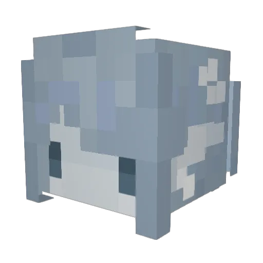 4kqor Minecraft avatar head, 3D render