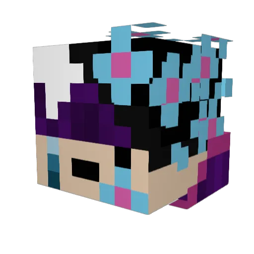 4ksugamer Minecraft avatar head, 3D render
