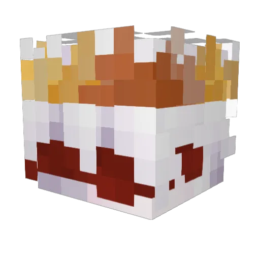 4l6 Minecraft avatar head, 3D render