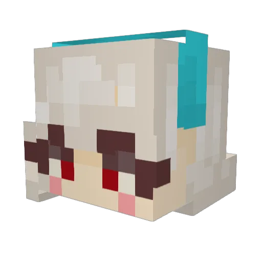 4leinad Minecraft avatar head, 3D render