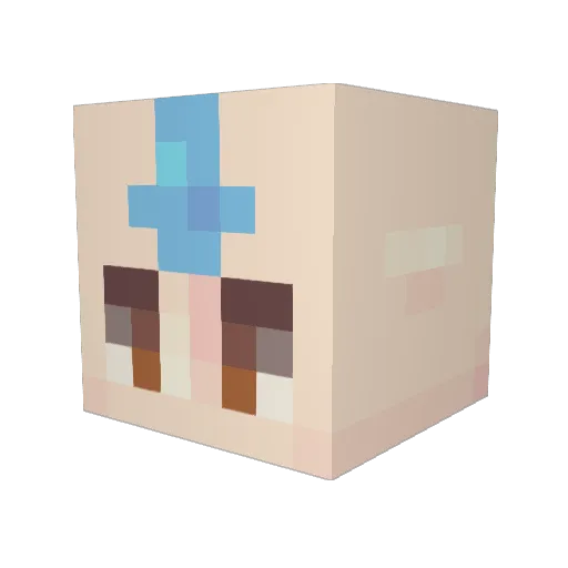 4lejo_ Minecraft avatar head, 3D render