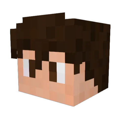 4lexH7 Minecraft avatar head, 3D render