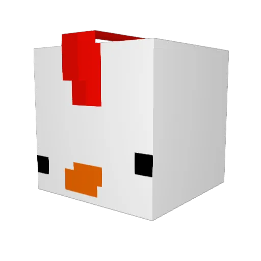 4m1tyy Minecraft avatar head, 3D render
