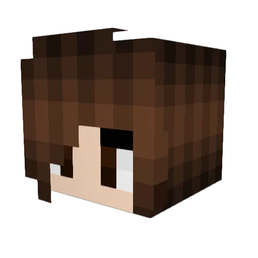 4m3l1a Minecraft avatar head, 3D render