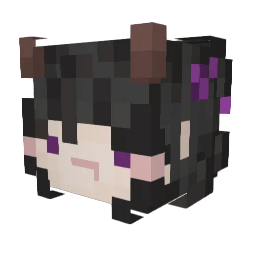 4mMoon Minecraft avatar head, 3D render