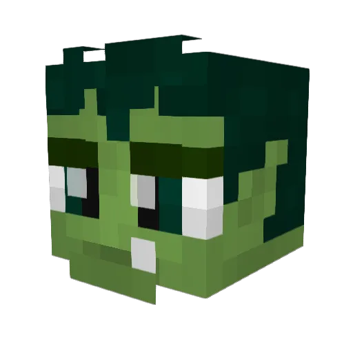 4mayumi Minecraft avatar head, 3D render