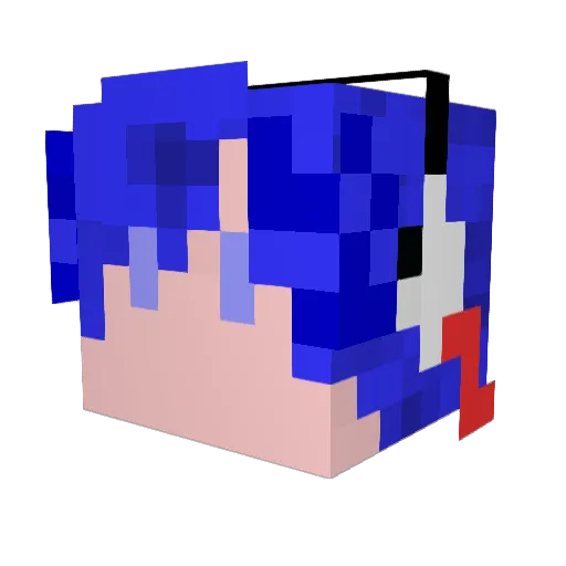 4n4kin Minecraft avatar head, 3D render