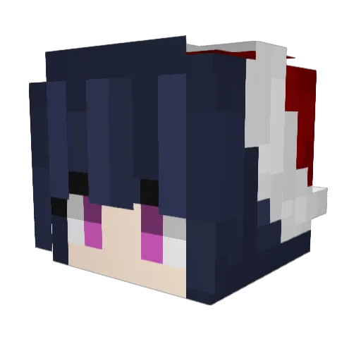 4n Minecraft avatar head, 3D render