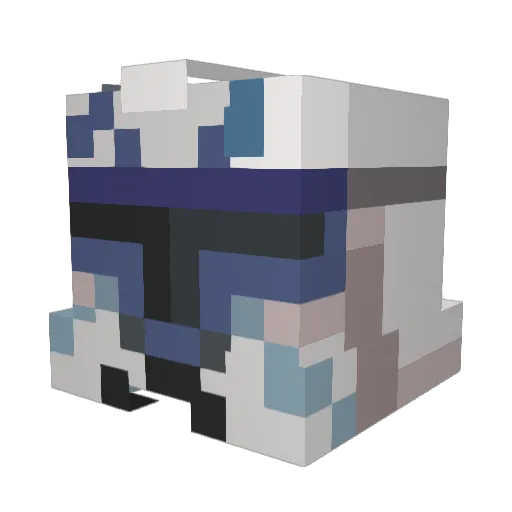 4nIdi0t Minecraft avatar head, 3D render