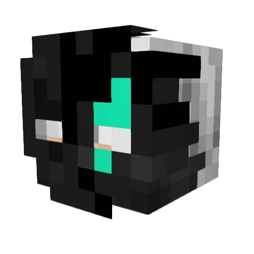 4n_stone Minecraft avatar head, 3D render