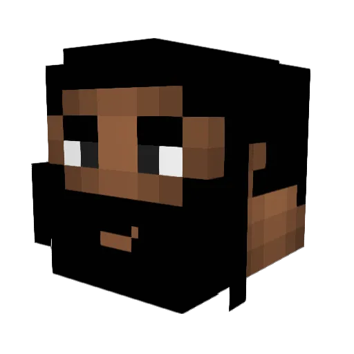 4nder_ Minecraft avatar head, 3D render