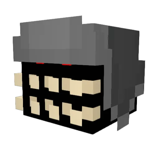 4ndesite Minecraft avatar head, 3D render