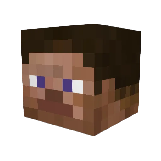 4nolan Minecraft avatar head, 3D render