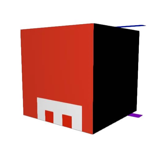 4nsh Minecraft avatar head, 3D render