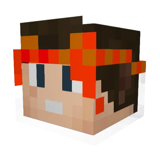 4nth0ny6 Minecraft avatar head, 3D render