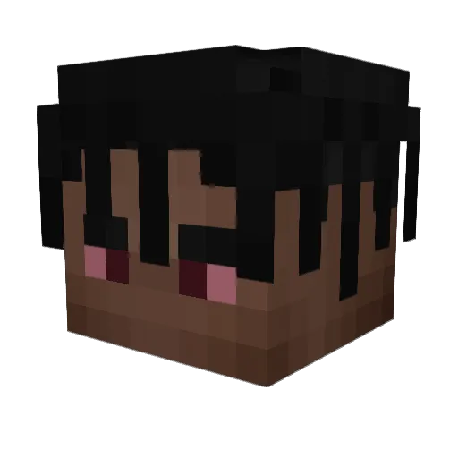 4oLLa Minecraft avatar head, 3D render
