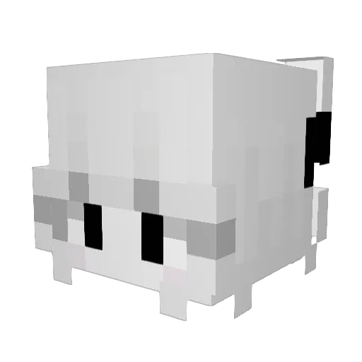 4ofl Minecraft avatar head, 3D render