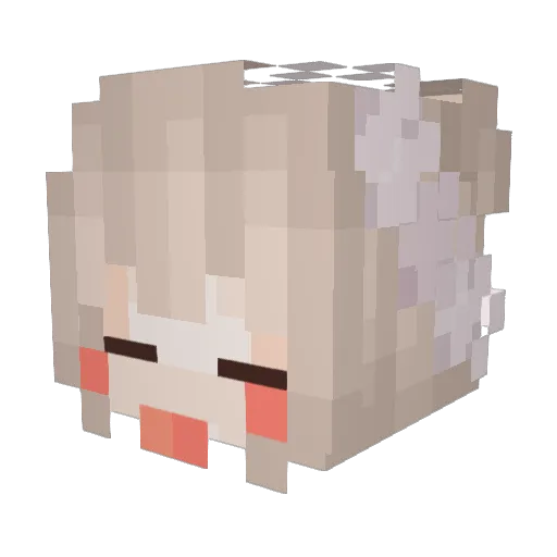 4oitya Minecraft avatar head, 3D render