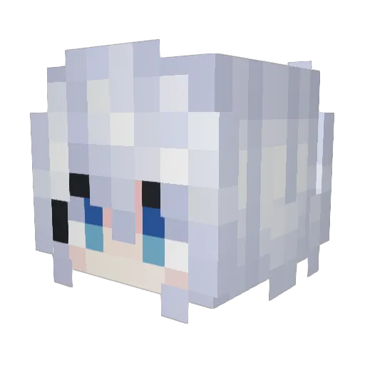 4omePL Minecraft avatar head, 3D render