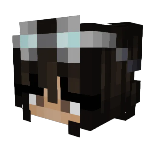 4oola Minecraft avatar head, 3D render