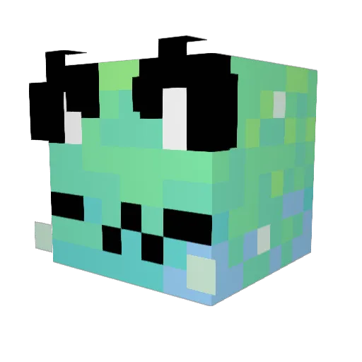 4ote Minecraft avatar head, 3D render