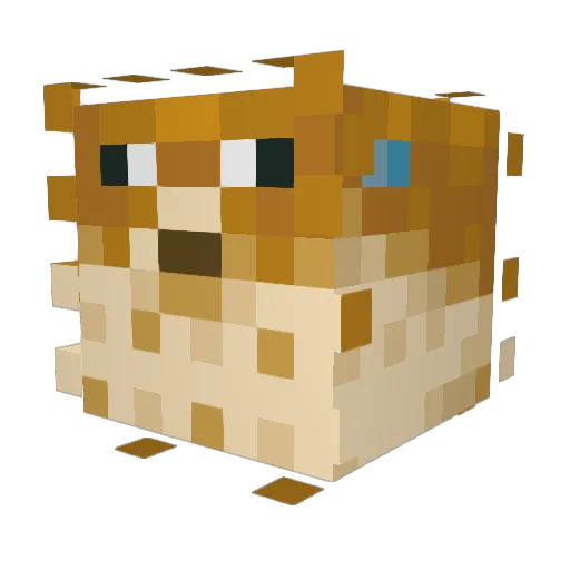 4ourENT Minecraft avatar head, 3D render