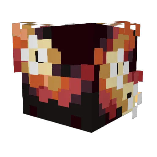4playaccident Minecraft avatar head, 3D render