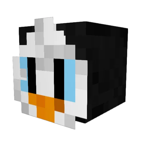 4qay Minecraft avatar head, 3D render