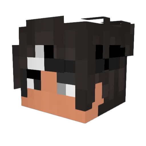 4r0h Minecraft avatar head, 3D render
