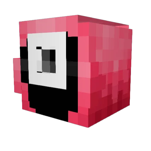 4raceae Minecraft avatar head, 3D render