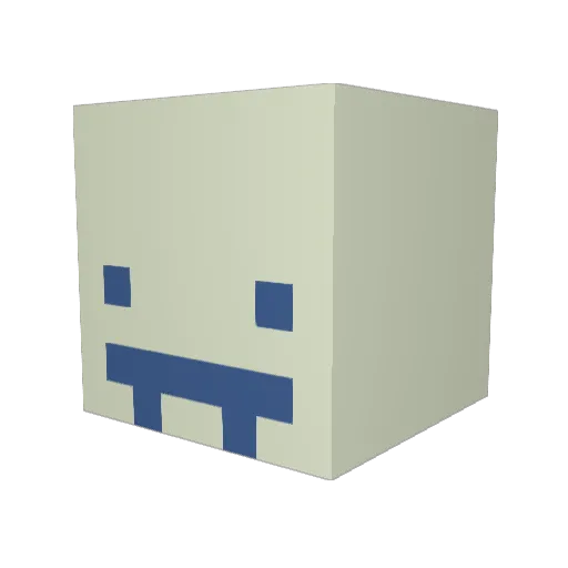 4raden Minecraft avatar head, 3D render