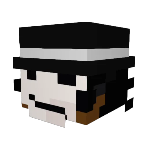 4ragon Minecraft avatar head, 3D render