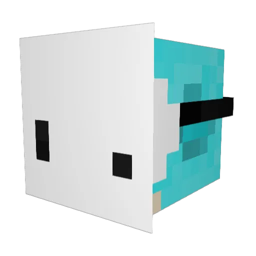 4rasrtwitch23 Minecraft avatar head, 3D render