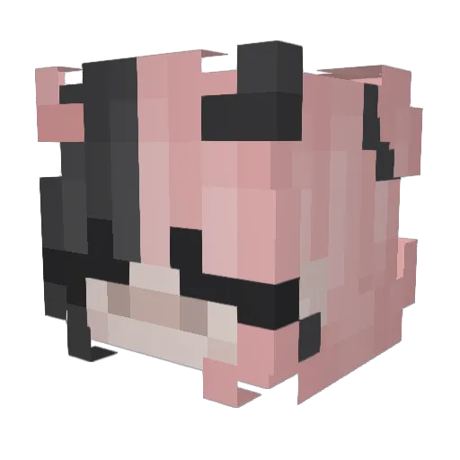 4rcherie Minecraft avatar head, 3D render