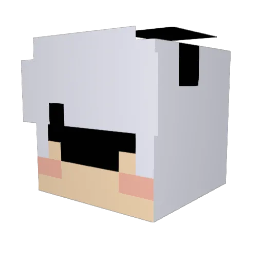 4rchiis Minecraft avatar head, 3D render