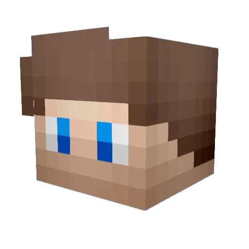 4rchk Minecraft avatar head, 3D render